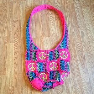 Peace sign hobo purse final price